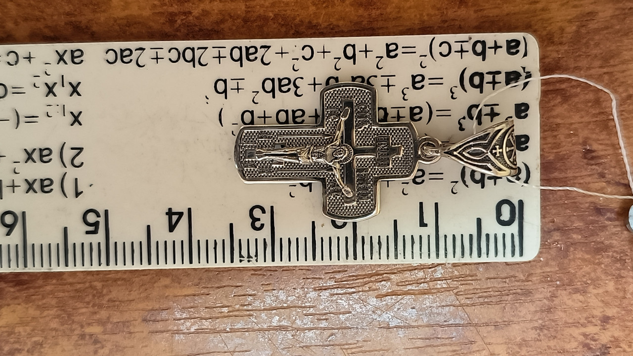 Срібний кулон хрест 925 проби - Зображення 5