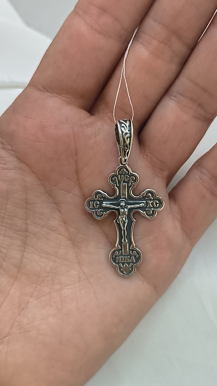 Срібний християнський хрестик 925 проби - Зображення 6