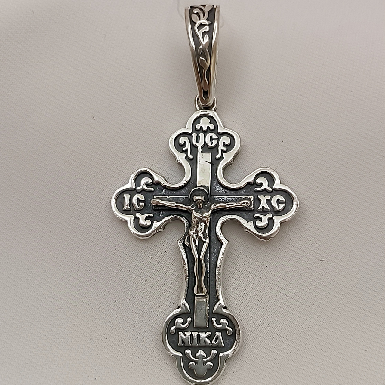 Срібний християнський хрестик 925 проби