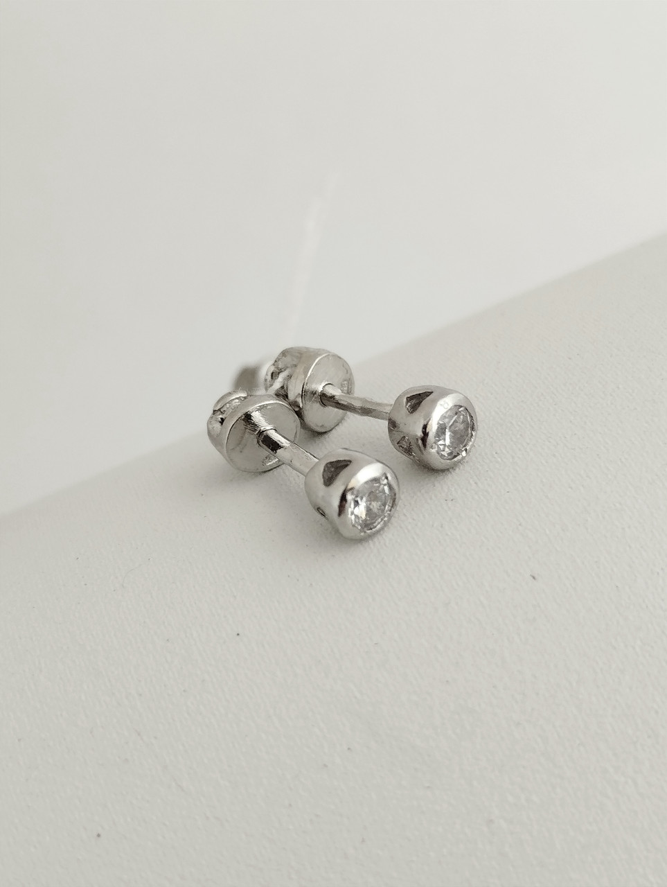 Срібні сережки гвоздики Ukr-gold