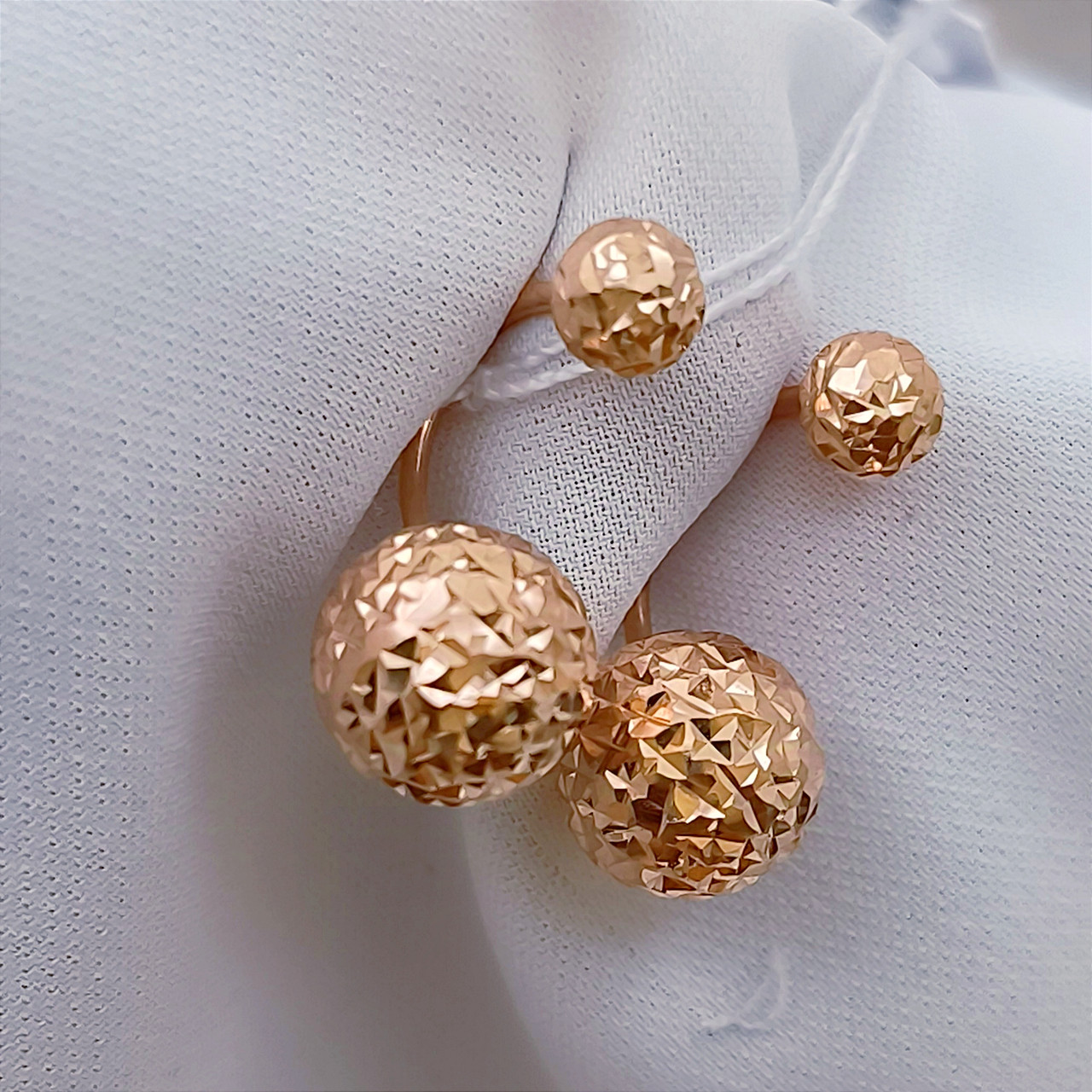 Золоті сережки матрьошки Ukr-gold - Зображення 8