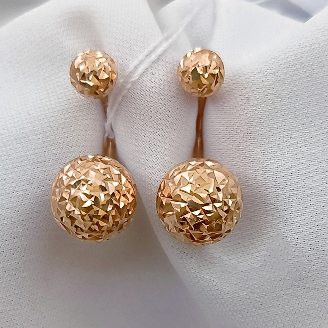 Золоті сережки матрьошки Ukr-gold - Зображення 9