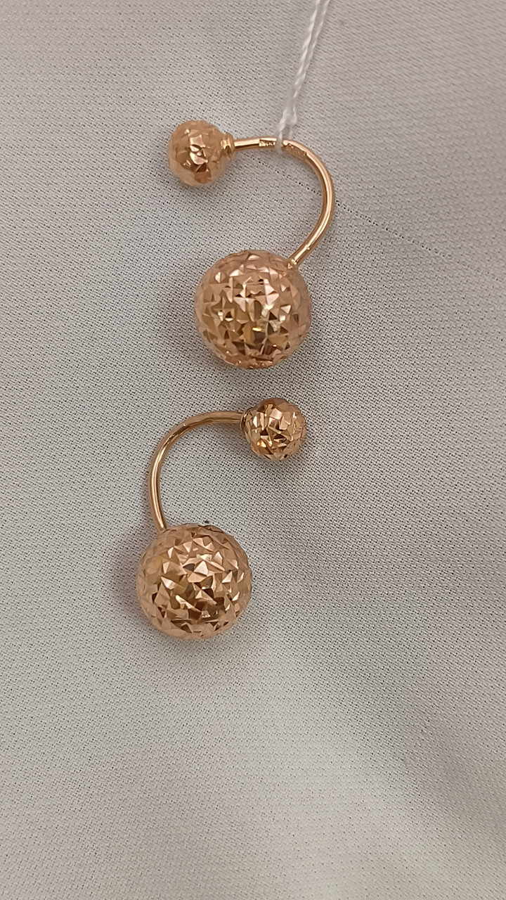 Золоті сережки матрьошки Ukr-gold - Зображення 10