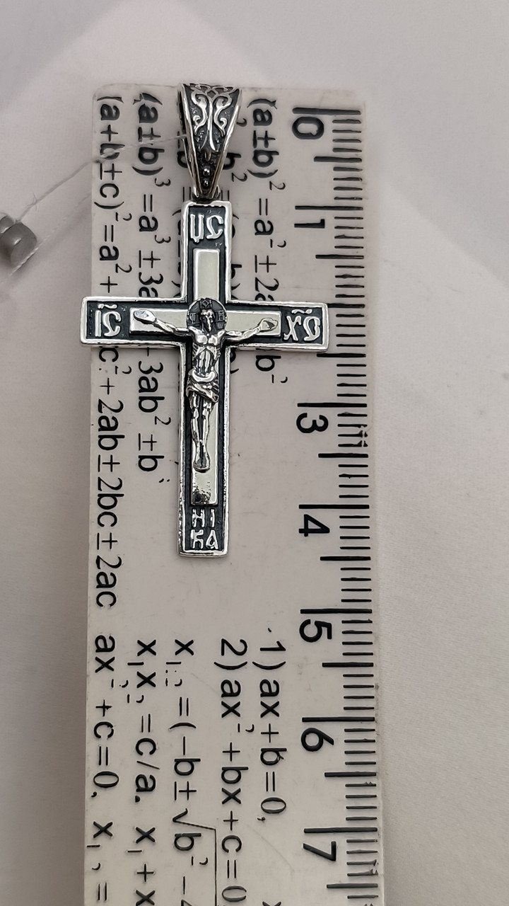 Срібний кулон хрест 925 проби - Зображення 2