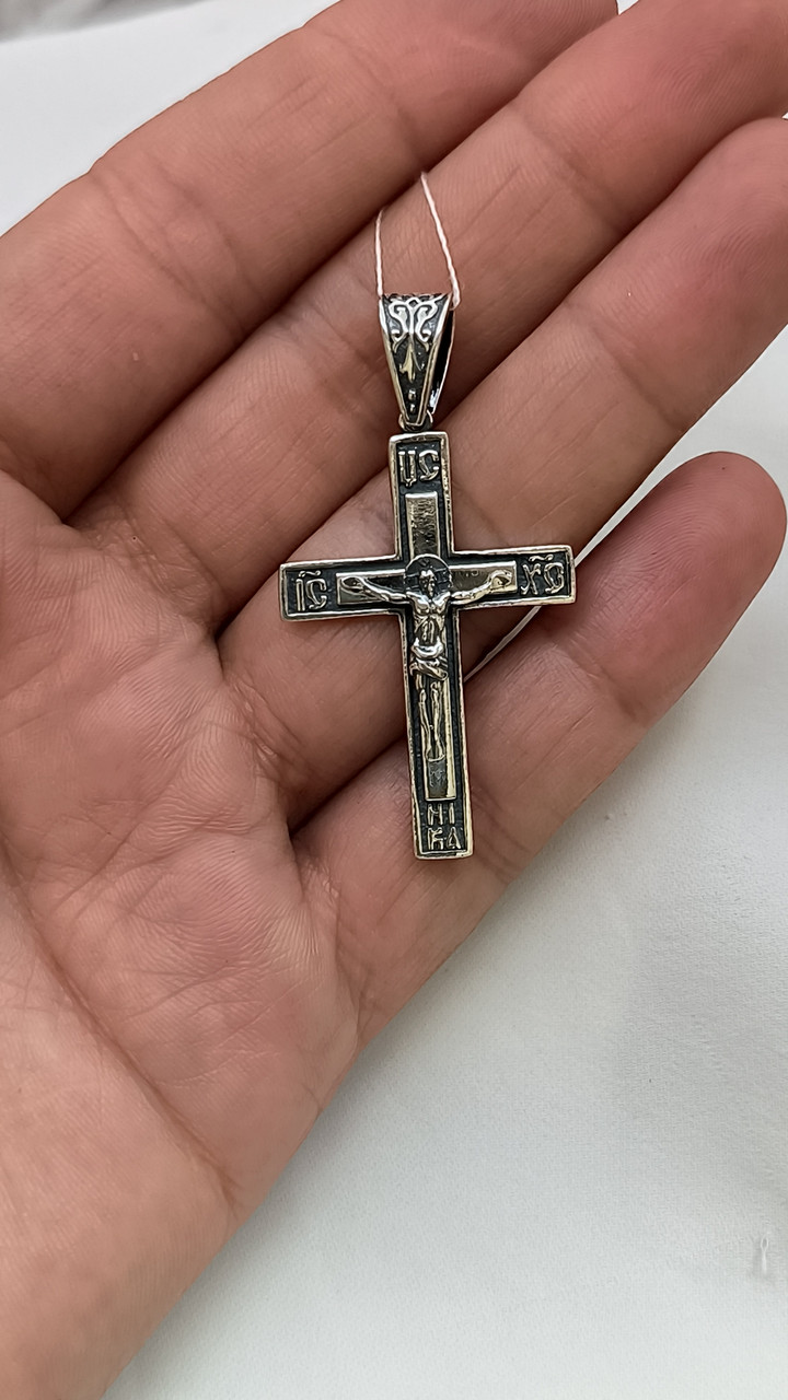Срібний кулон хрест 925 проби - Зображення 4