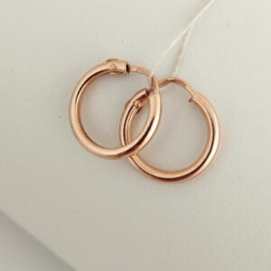 Золотые серьги кольца с красного золота 585 пробы золоті кульчіки круглі сережки купити.