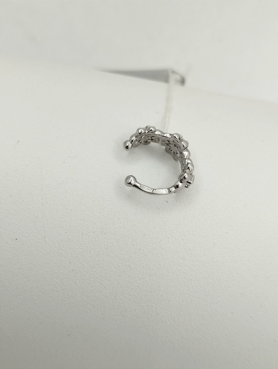 Срібна сережка кафа Ukr-gold - Зображення 3