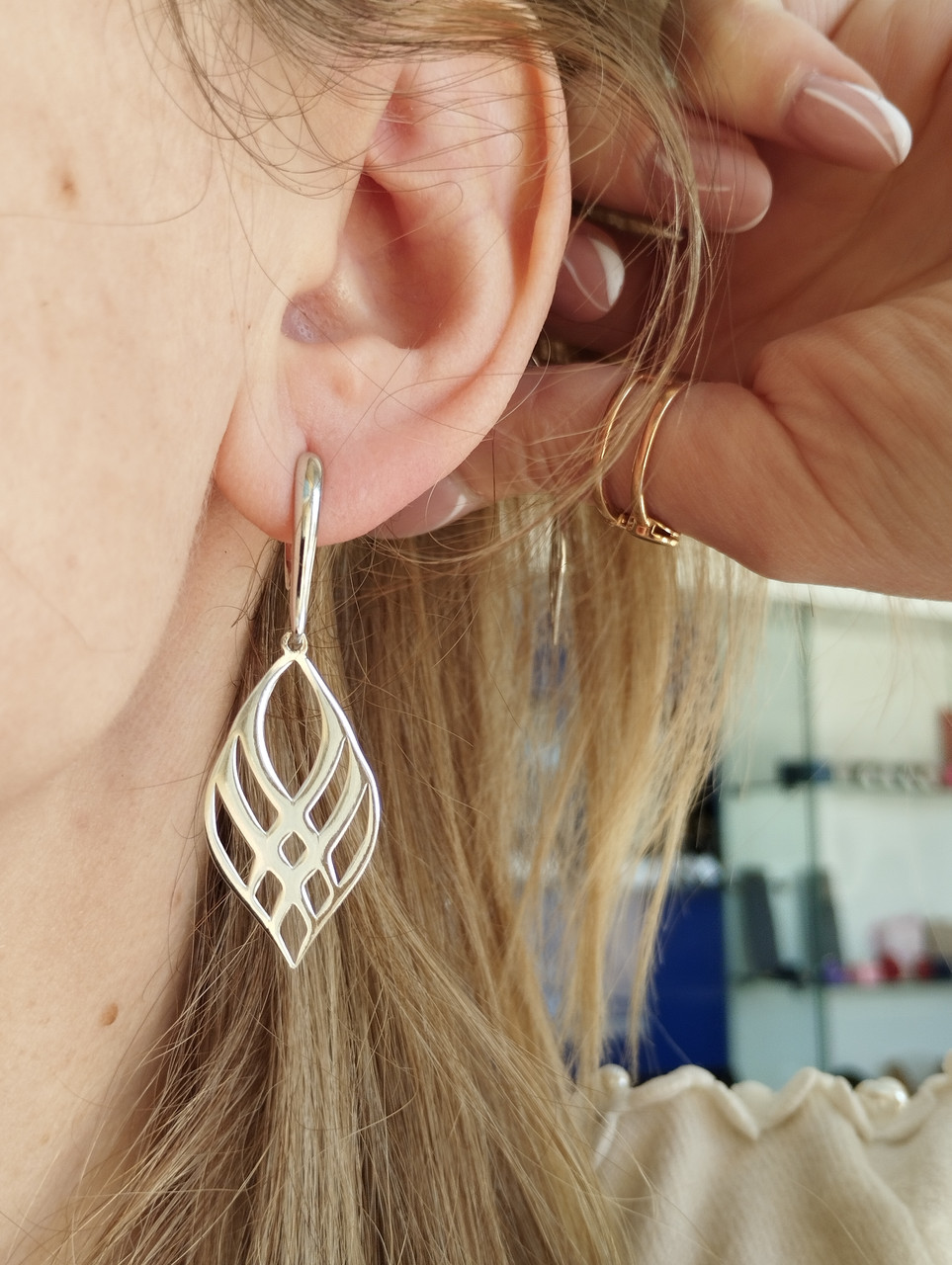 Срібні сережки Ukr-gold - Зображення 2