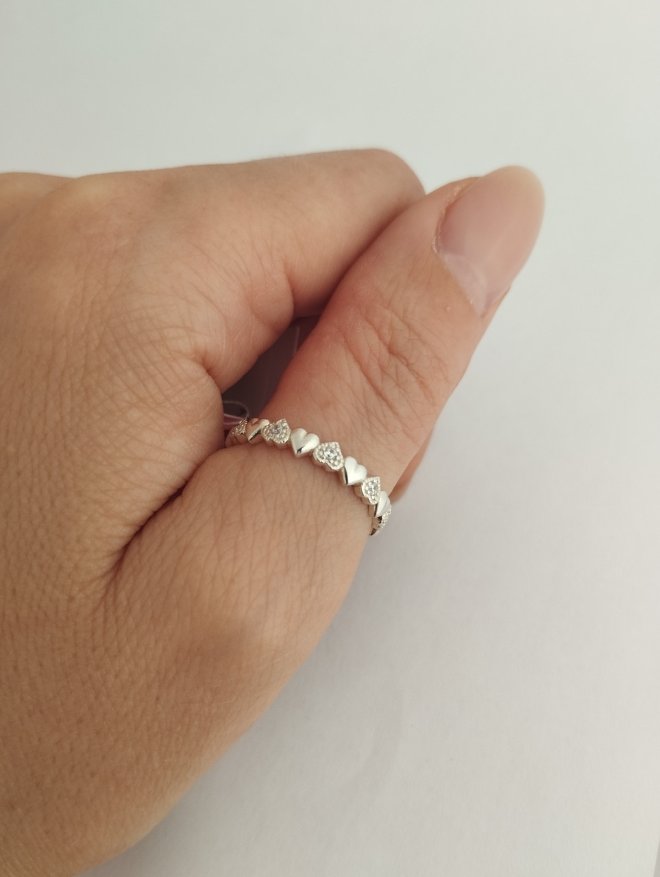 Срібне кільце серце Ukr-gold - Зображення 3