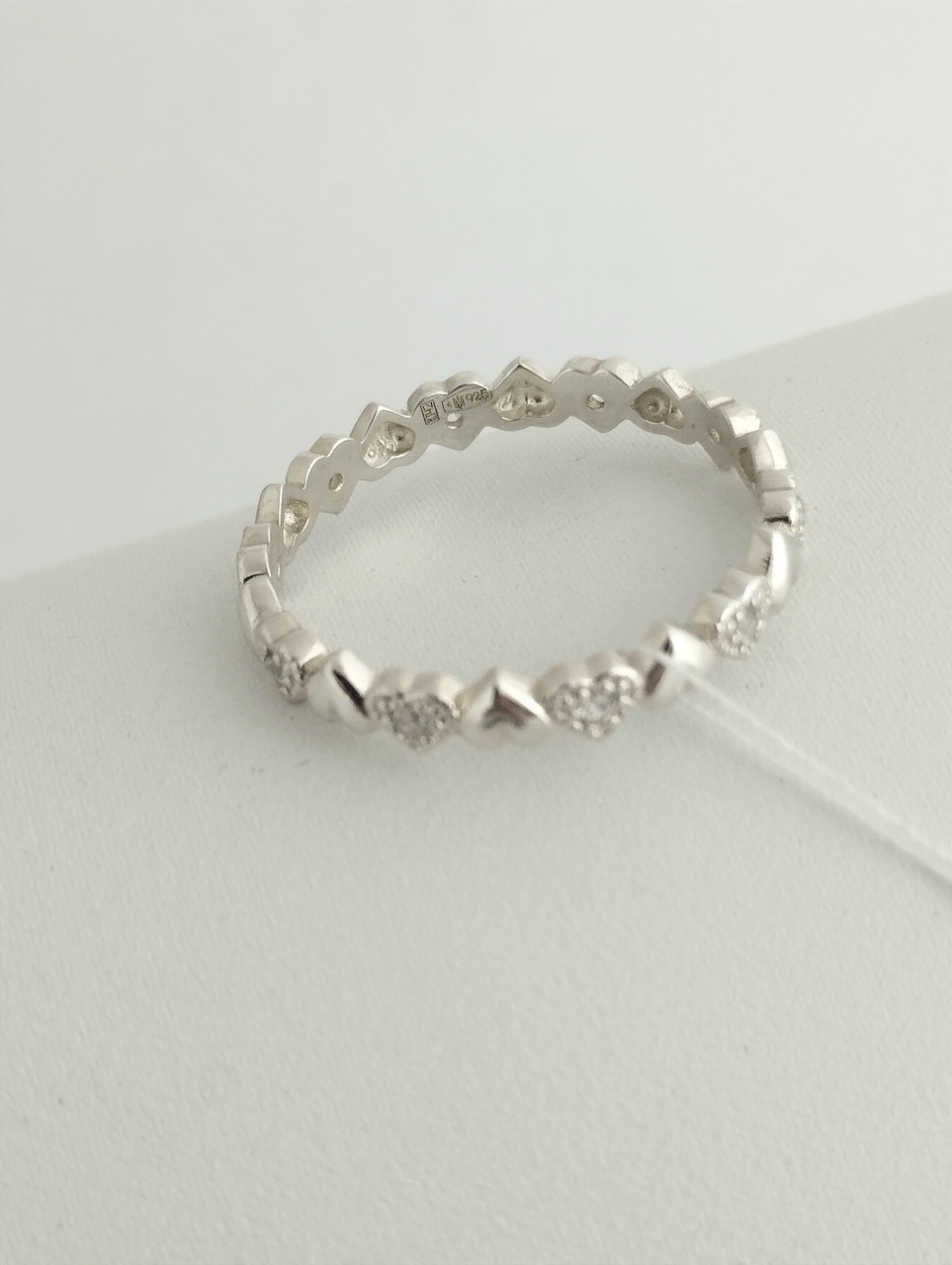 Срібне кільце серце Ukr-gold - Зображення 2