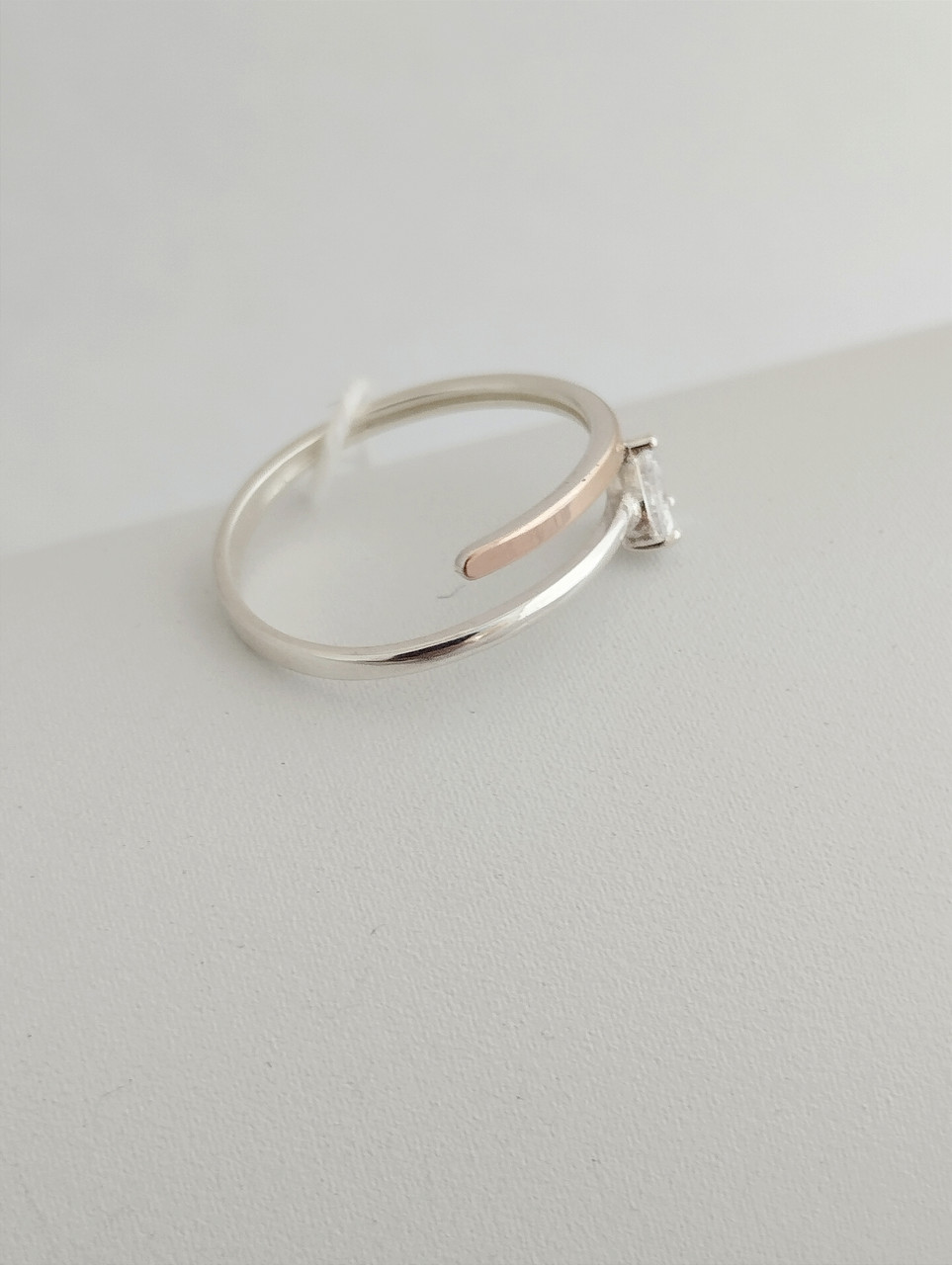 Срібне кільце із золотими пластинами Ukr-gold - Зображення 3