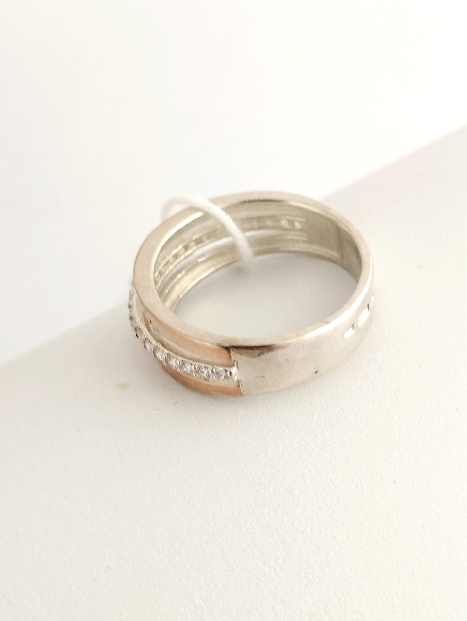 Срібне кільце із золотими пластинами Ukr-gold - Зображення 3