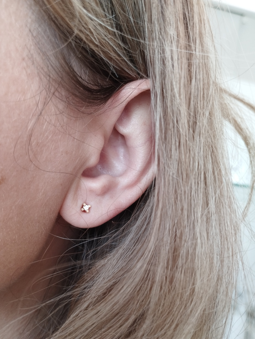 Золоті сережки пусети Ukr-gold - Зображення 3