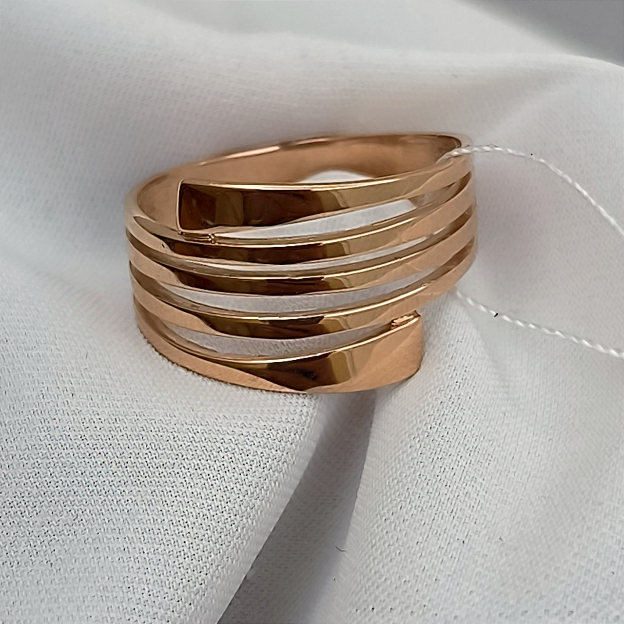 Золоте кільце без каменів 585 проби