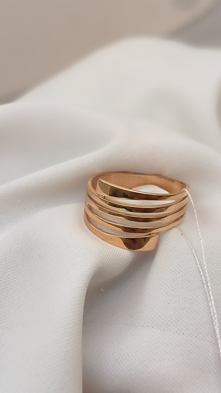 Золоте кільце без каменів 585 проби - Зображення 2