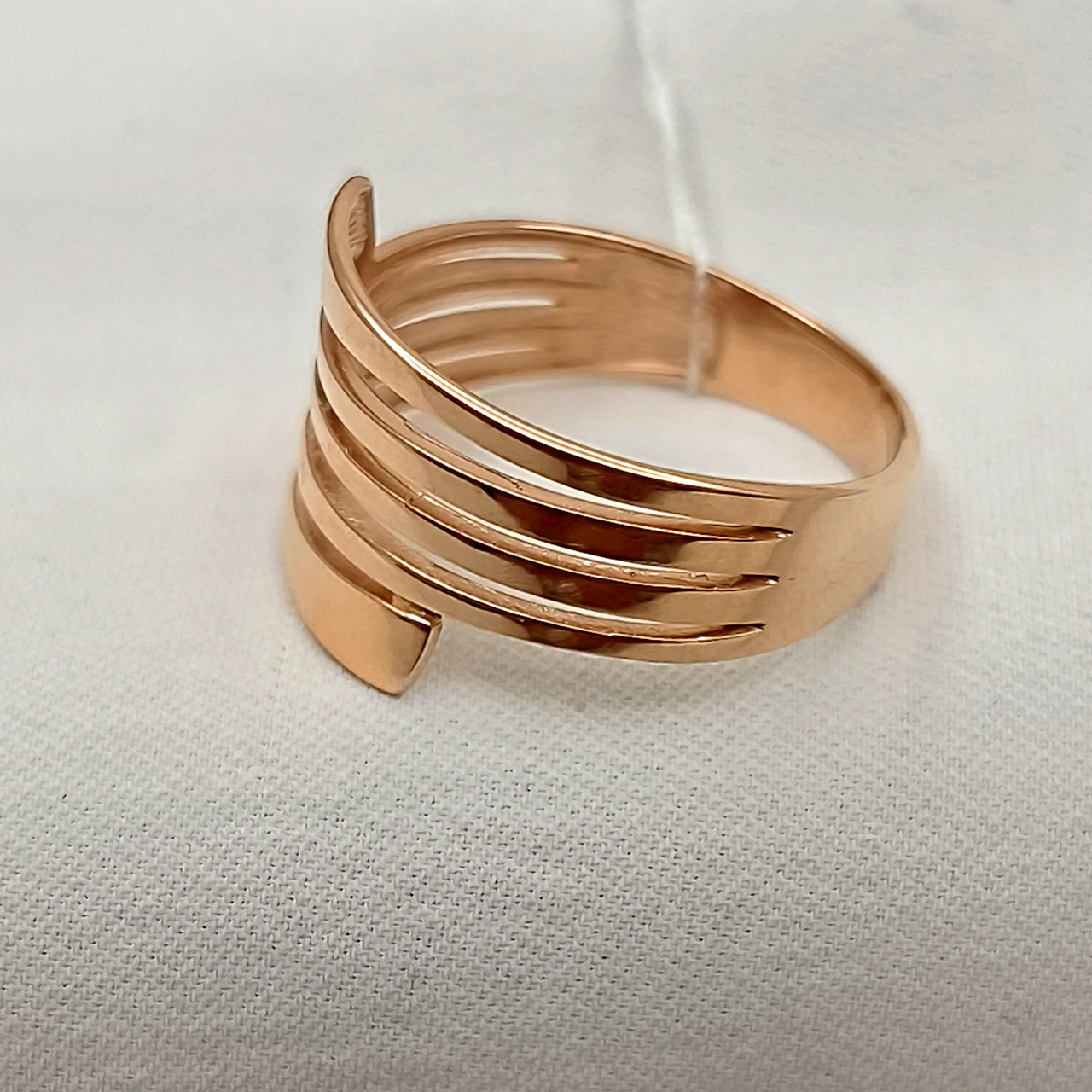 Золоте кільце без каменів 585 проби - Зображення 3