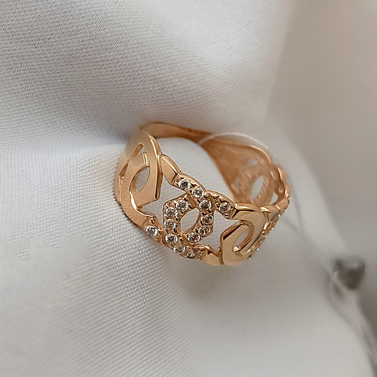 Жіноче золотое кольцо 585 проби - Зображення 4