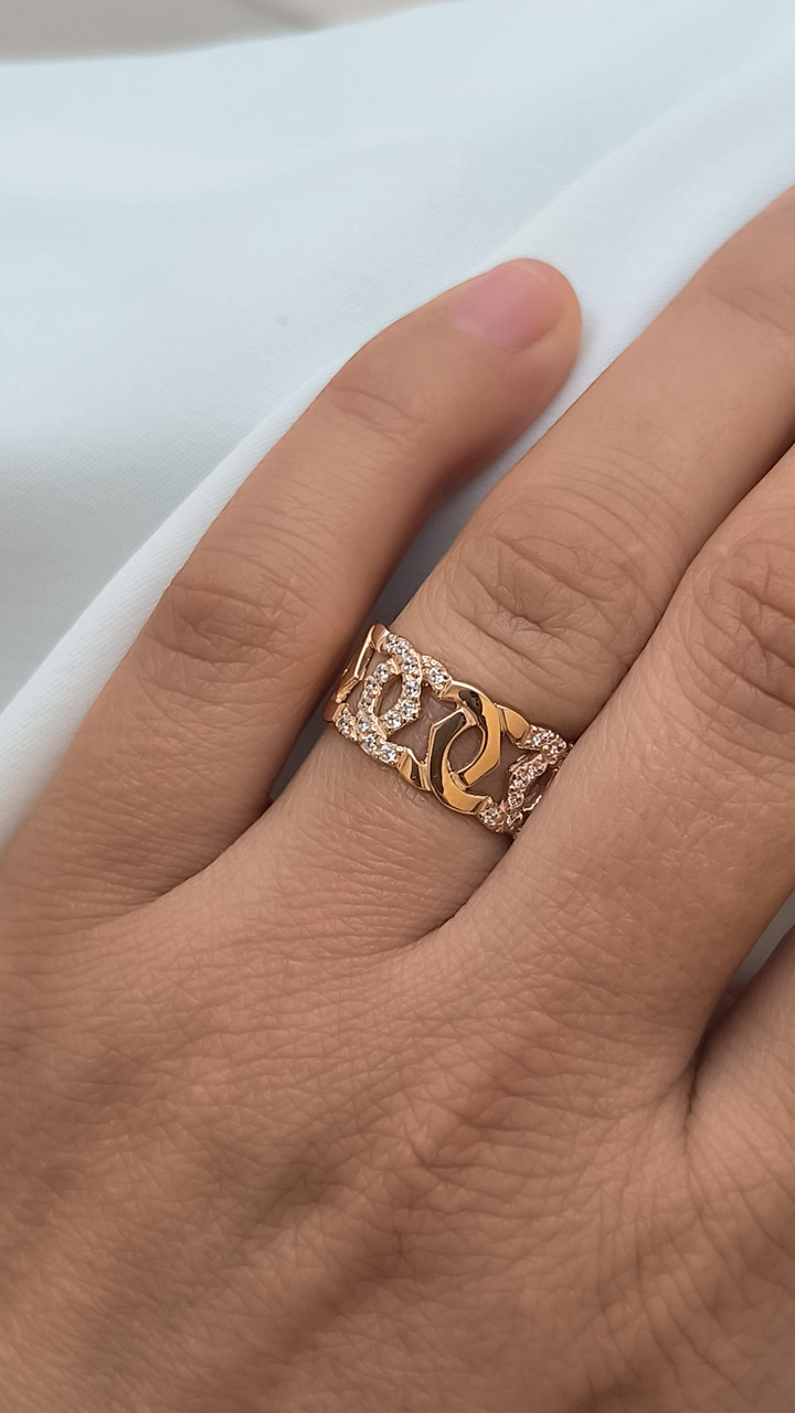 Жіноче золотое кольцо 585 проби - Зображення 6