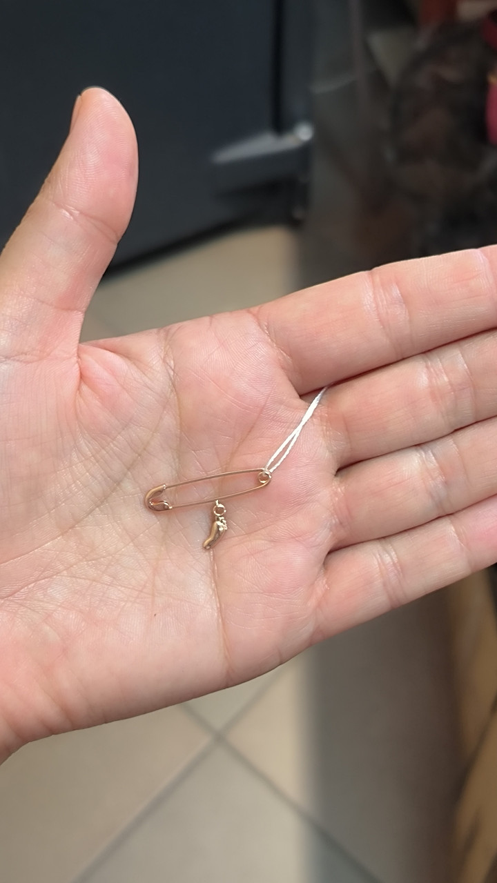 Золота брошка шпилька 585 проби - Зображення 4