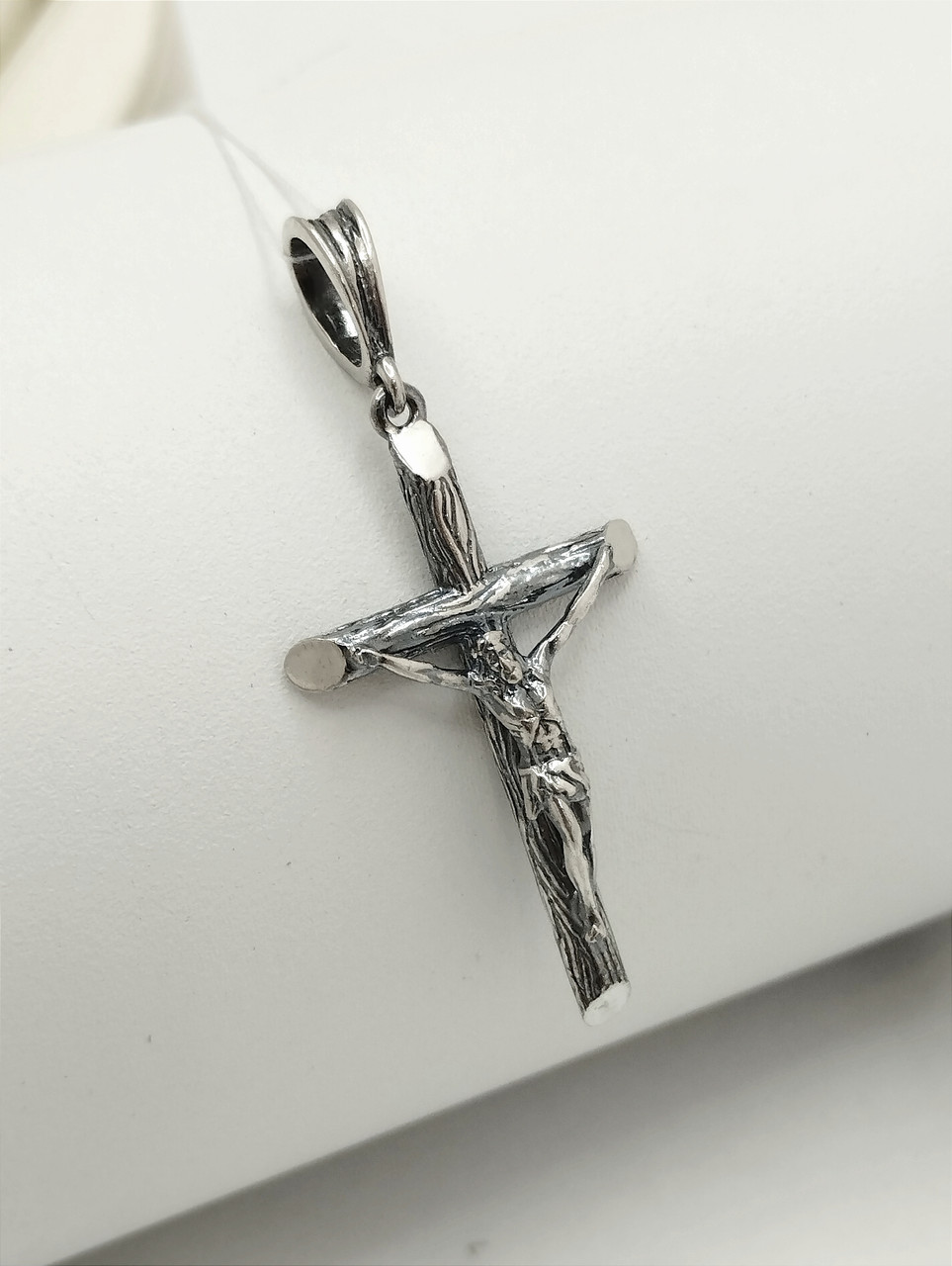 Срібний кулон хрестик