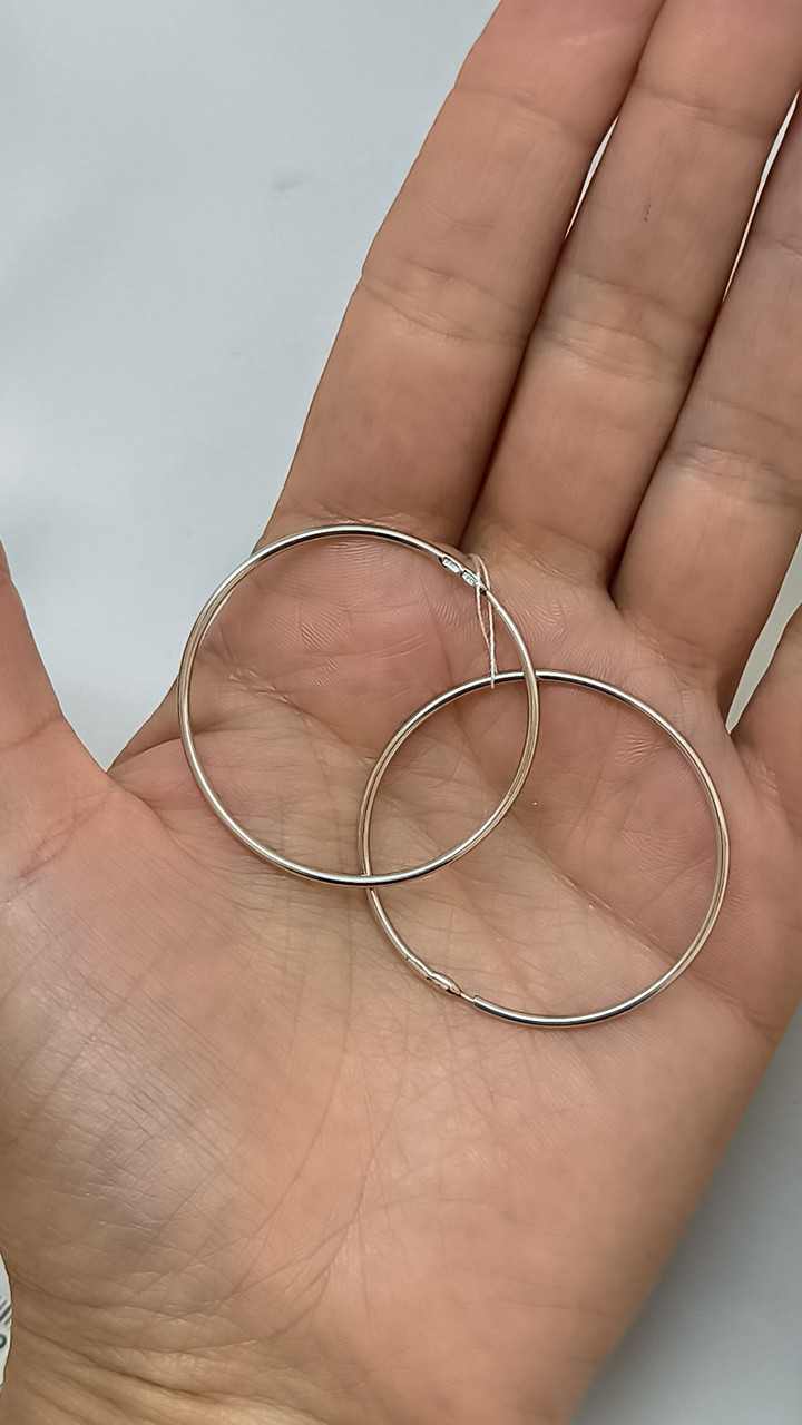 Сережки кільця 925 проби - Зображення 6