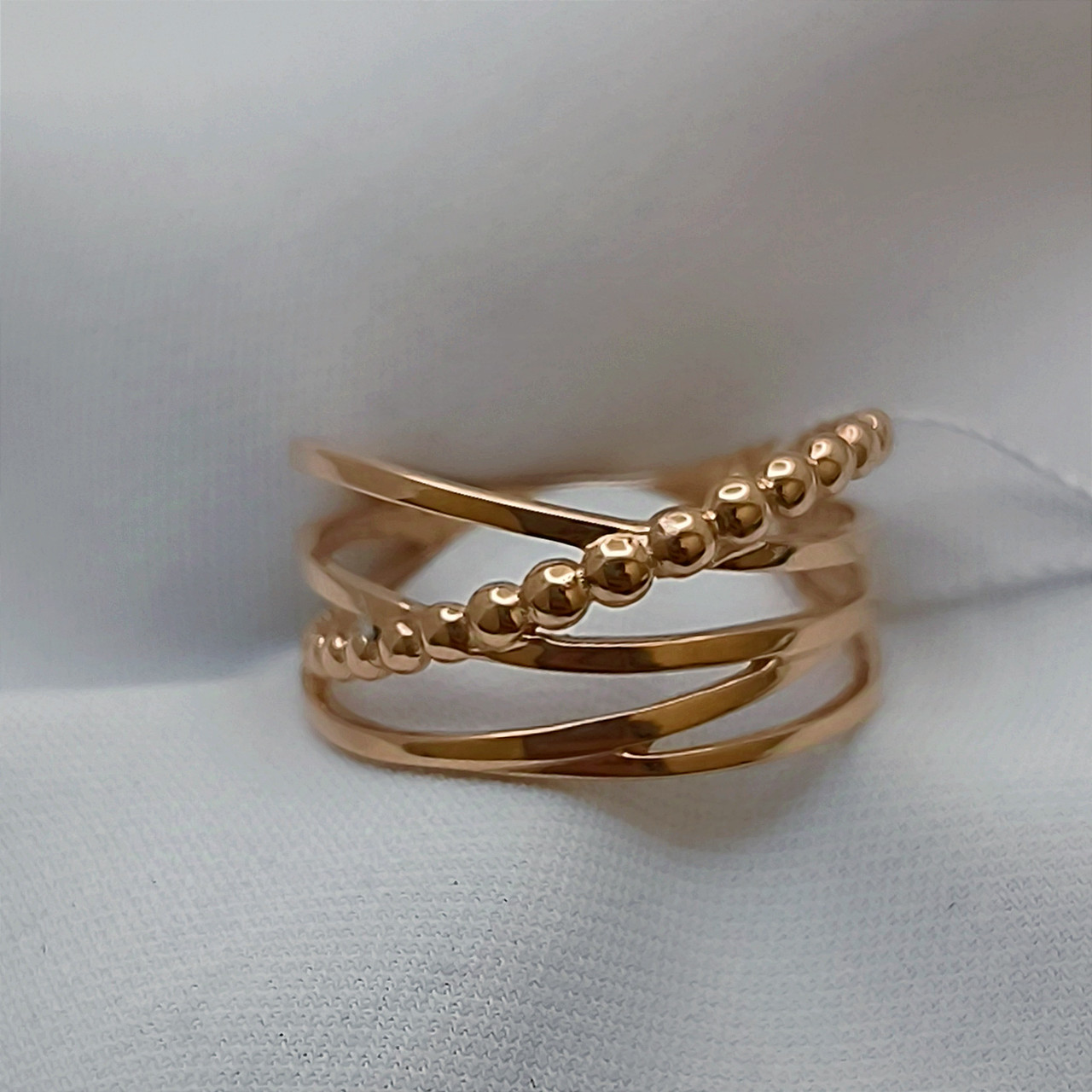 Золоте кільце без вставок Ukr-gold