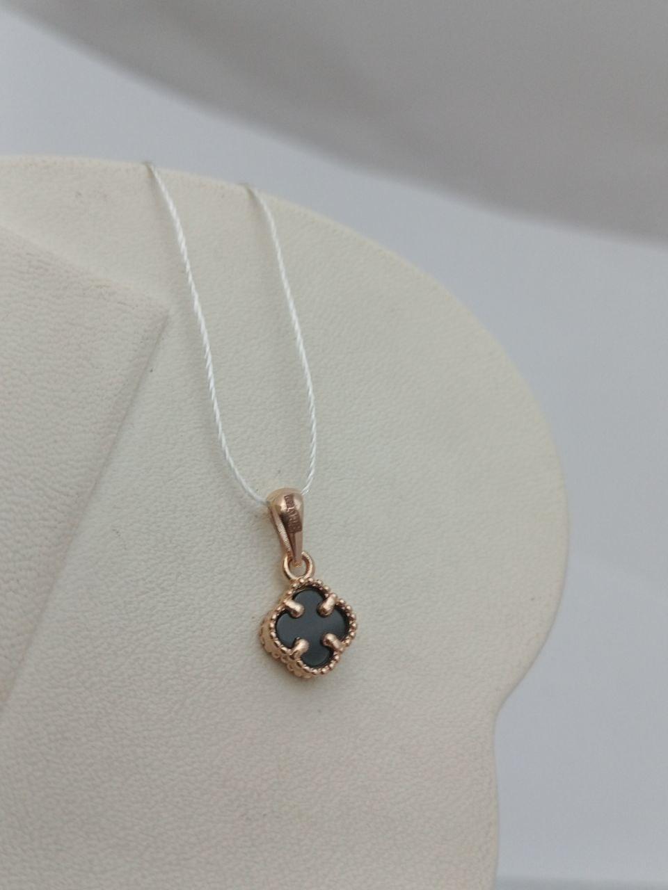 Золотий кулон конюшина - Зображення 3