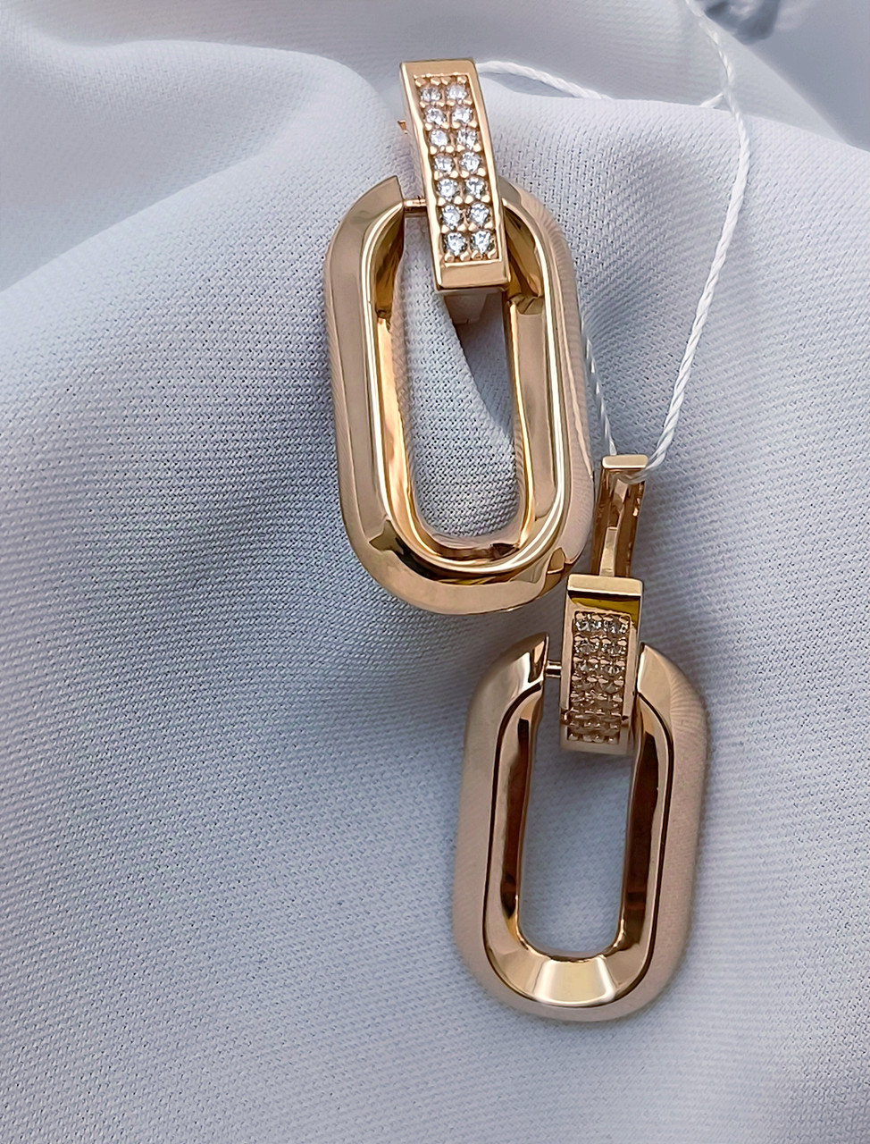 Золоті сережки 585 проби - Зображення 2