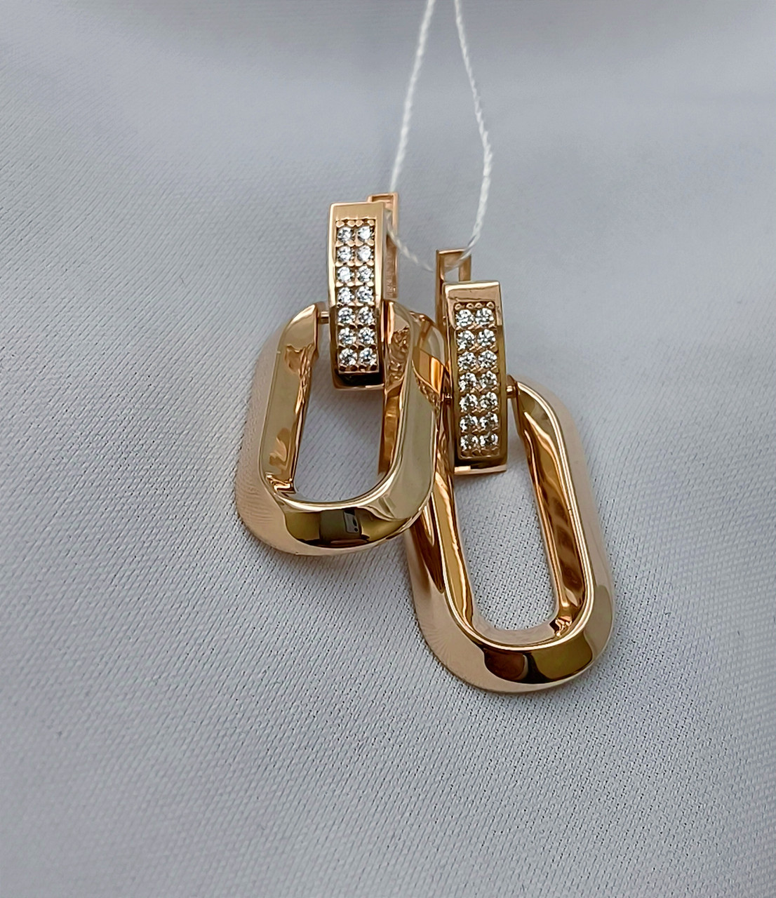 Золоті сережки 585 проби - Зображення 3