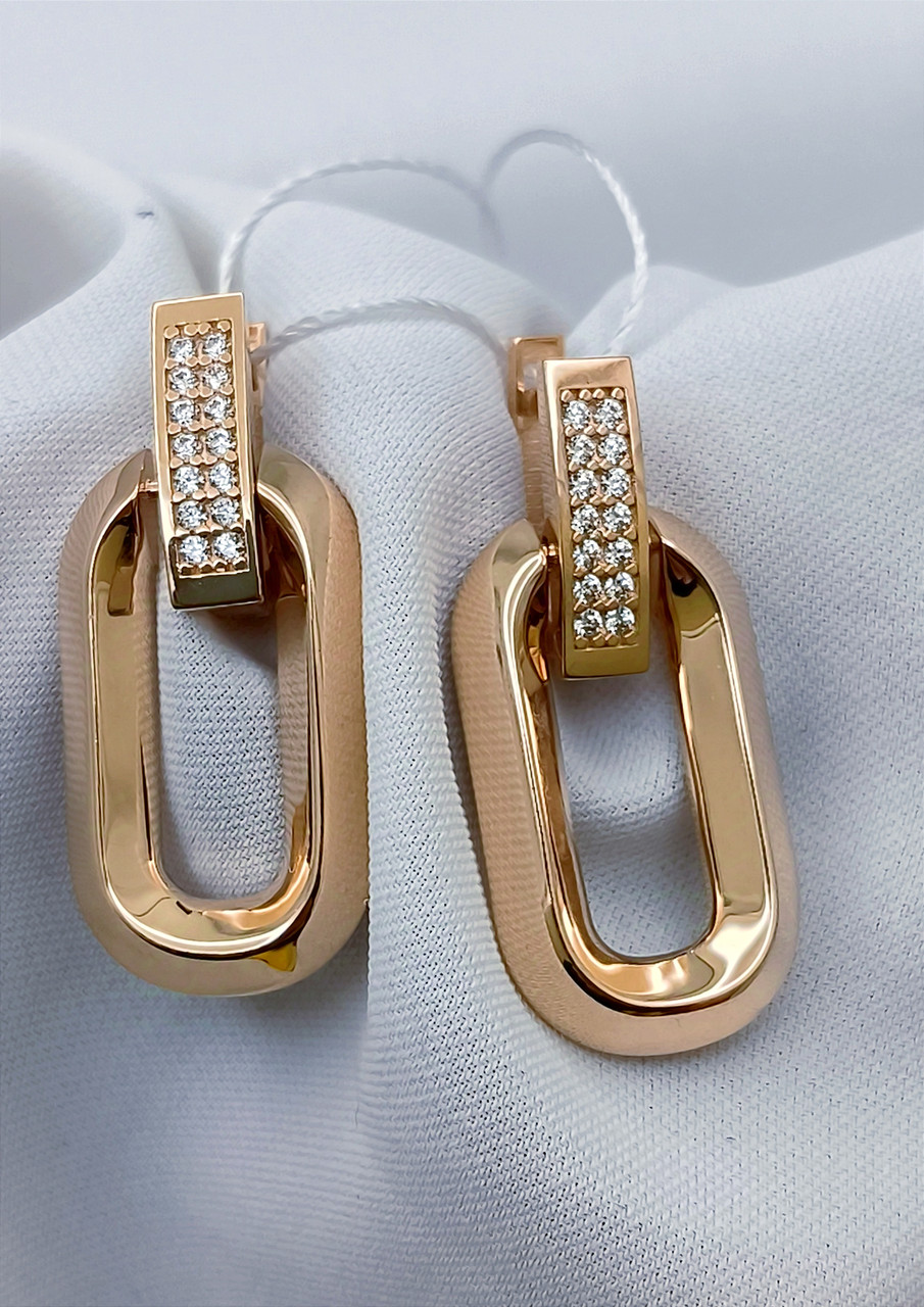 Золоті сережки 585 проби - Зображення 6