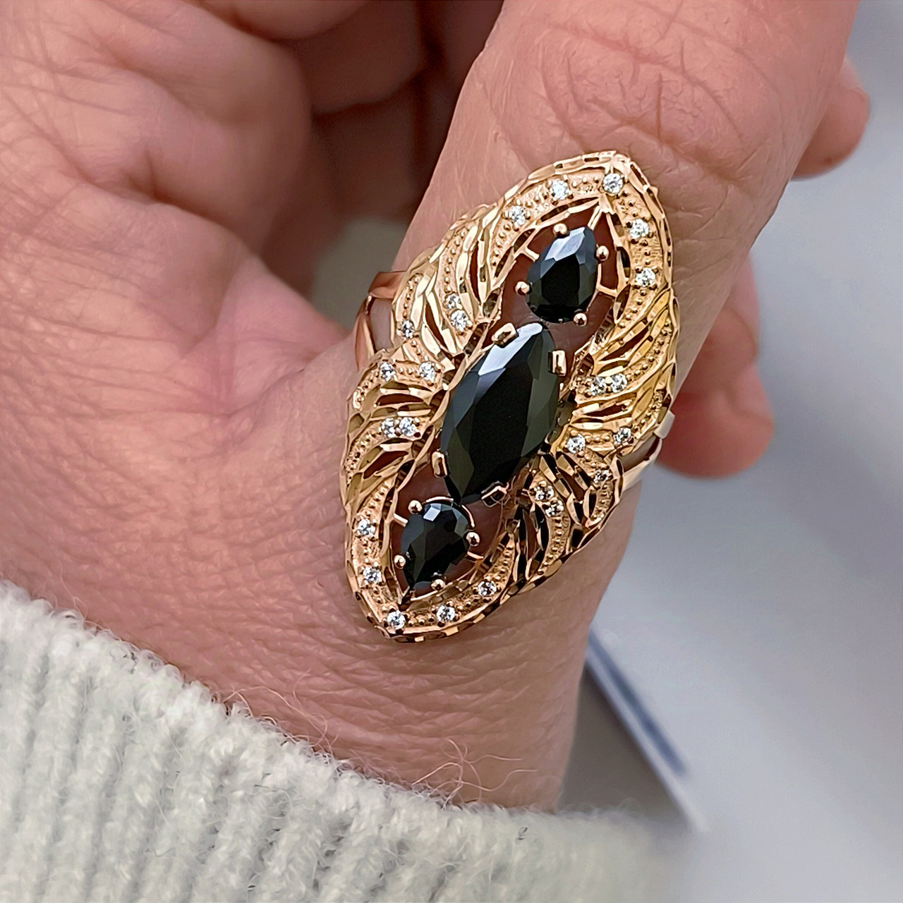 Золоте кільце 585 проби - Зображення 4