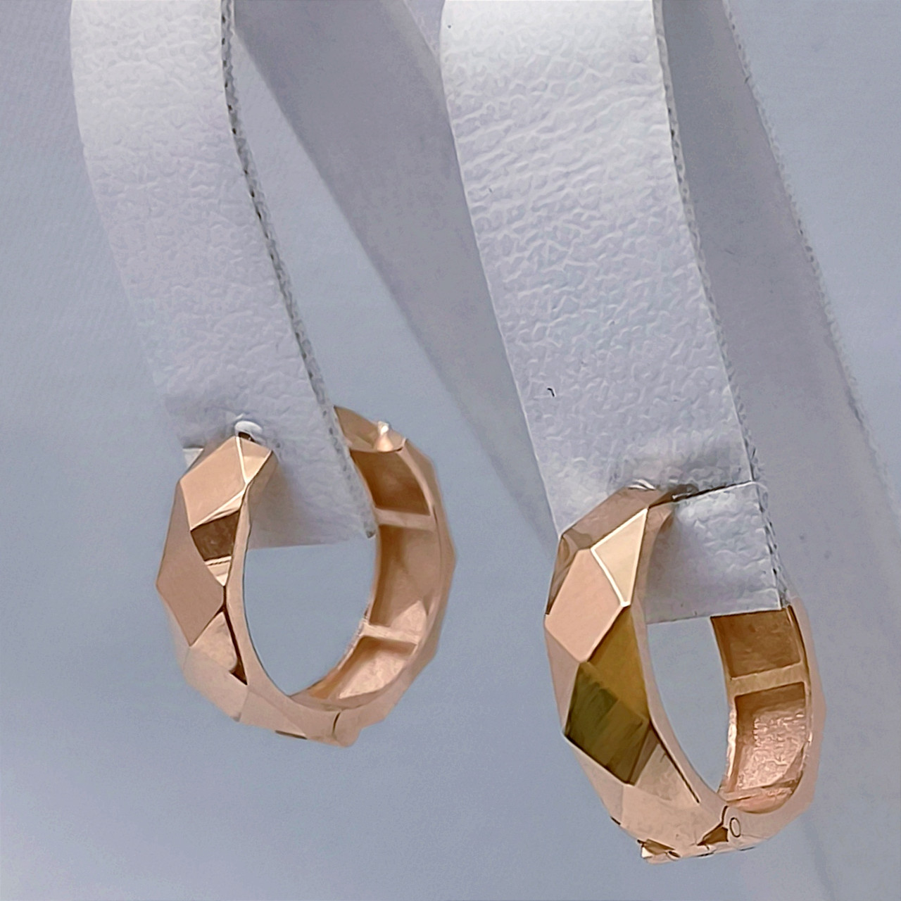 Золоті сережки кільцями Ukr-gold