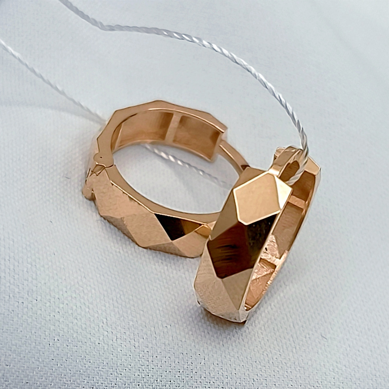 Золоті сережки кільцями Ukr-gold - Зображення 6