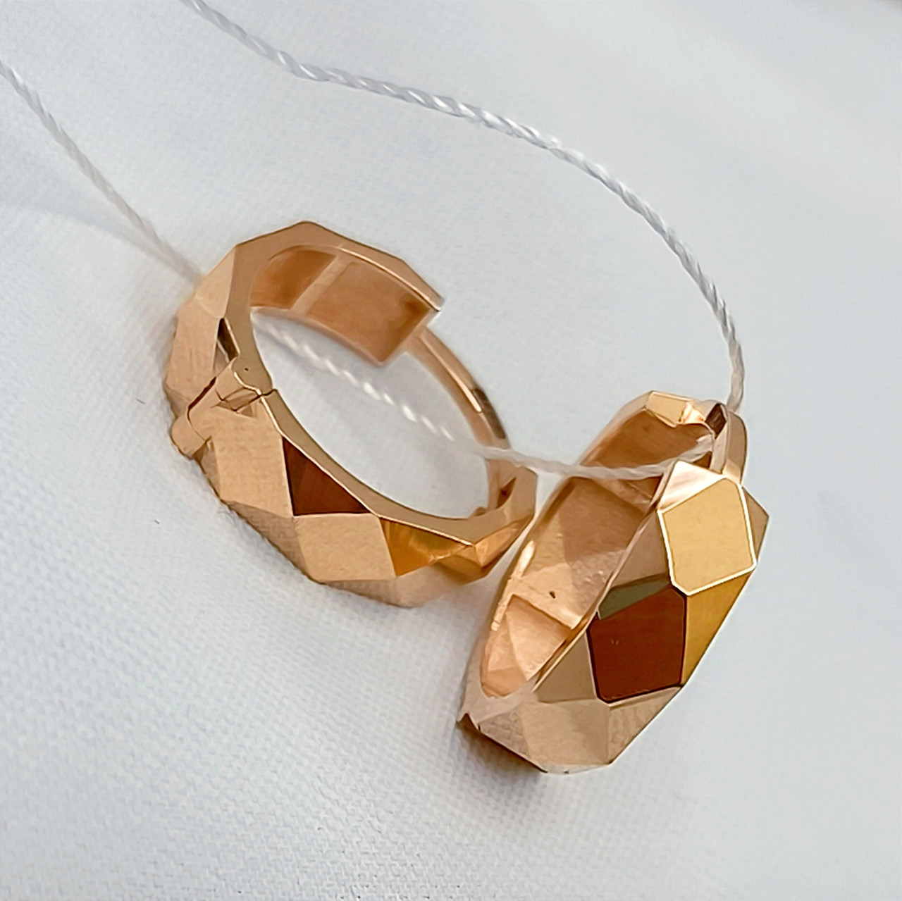 Золоті сережки кільцями Ukr-gold - Зображення 8