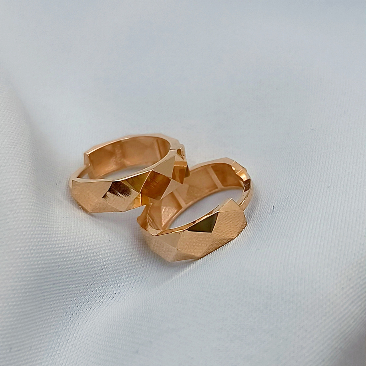 Золоті сережки кільцями Ukr-gold - Зображення 10