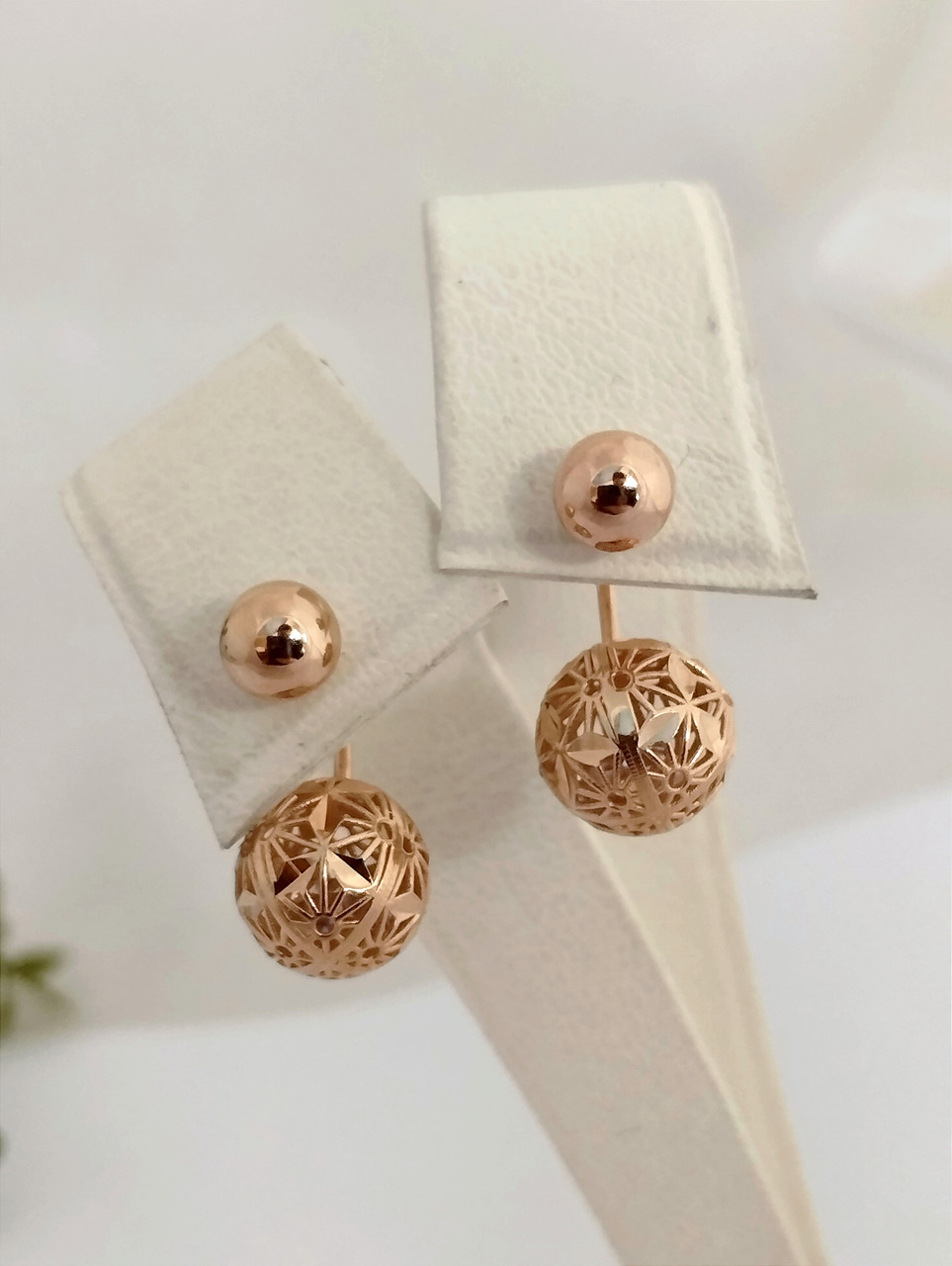 Золоті сережки кулі