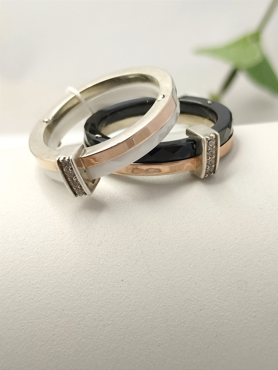 Срібне кільце із золотими пластинами - Зображення 4