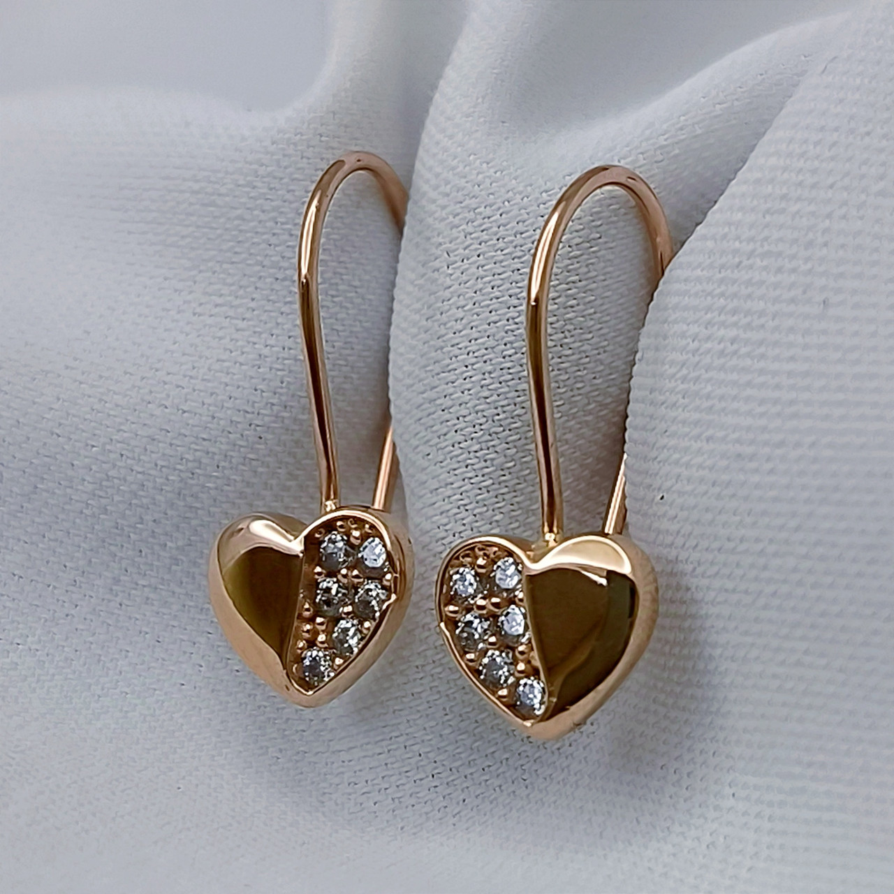 Золоті дитячі сережки 585 проби