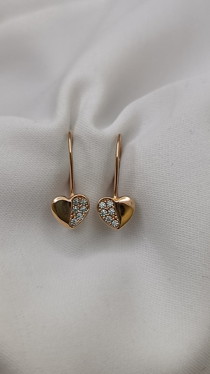 Золоті дитячі сережки 585 проби - Зображення 4