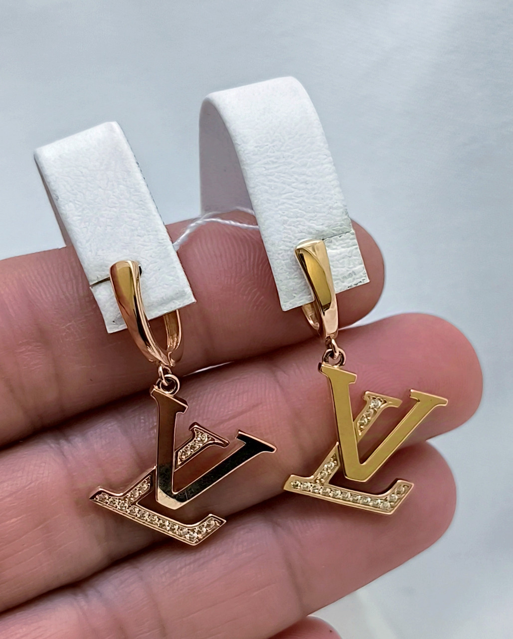 Золоті сережки 585 проби - Зображення 2