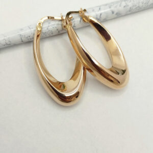 Золоті сережки без вставок