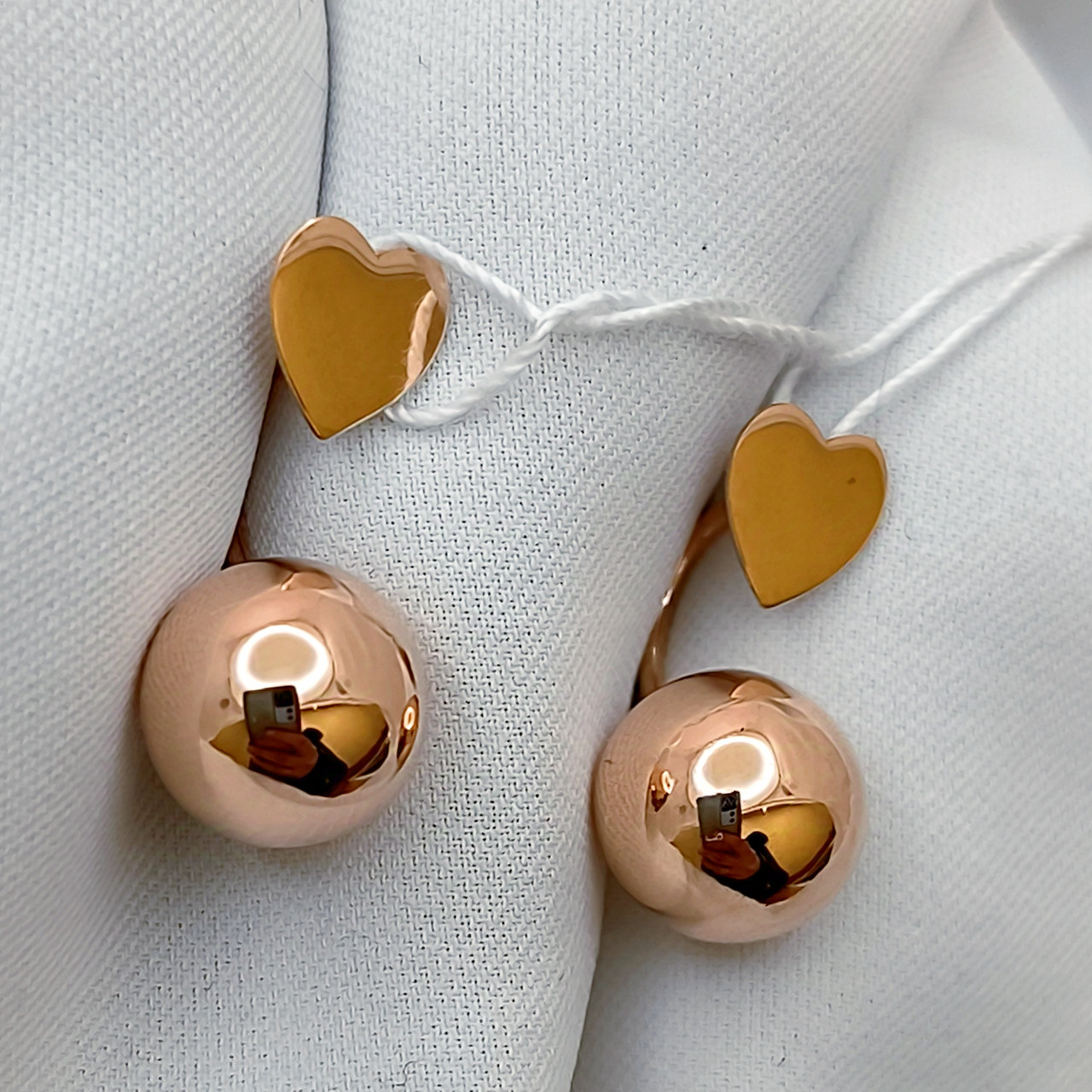 Золоті сережки 585 проби - Зображення 2