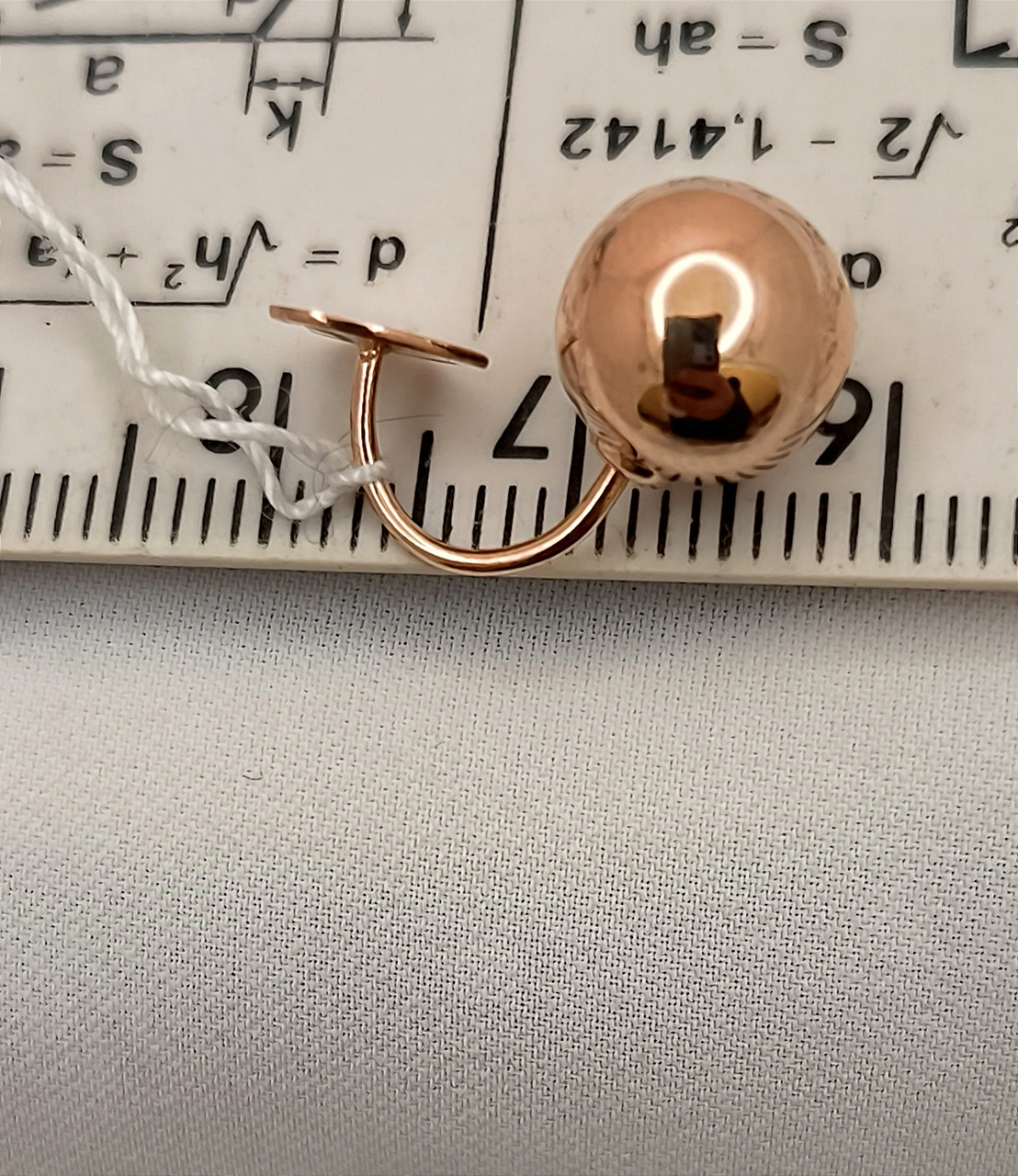 Золоті сережки 585 проби - Зображення 6