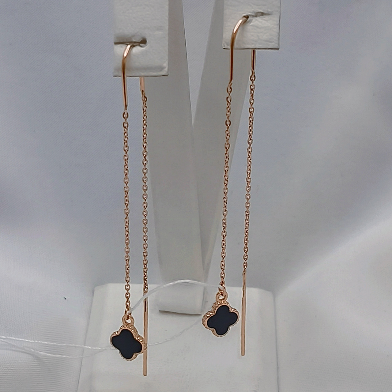 Золоті сережки протяжки 585 проби