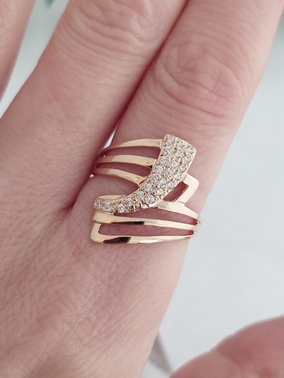 Кільце золоте жіноче. - Зображення 4