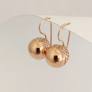 Сережки золоті жіночі 585 проби на петельці