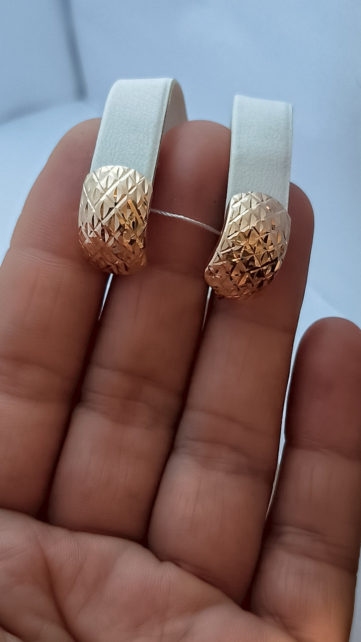 Золоті сережки 585 проби - Зображення 2