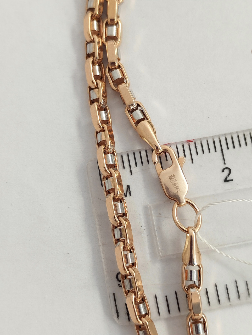 Золотий ланцюг якір із кульками - Зображення 3