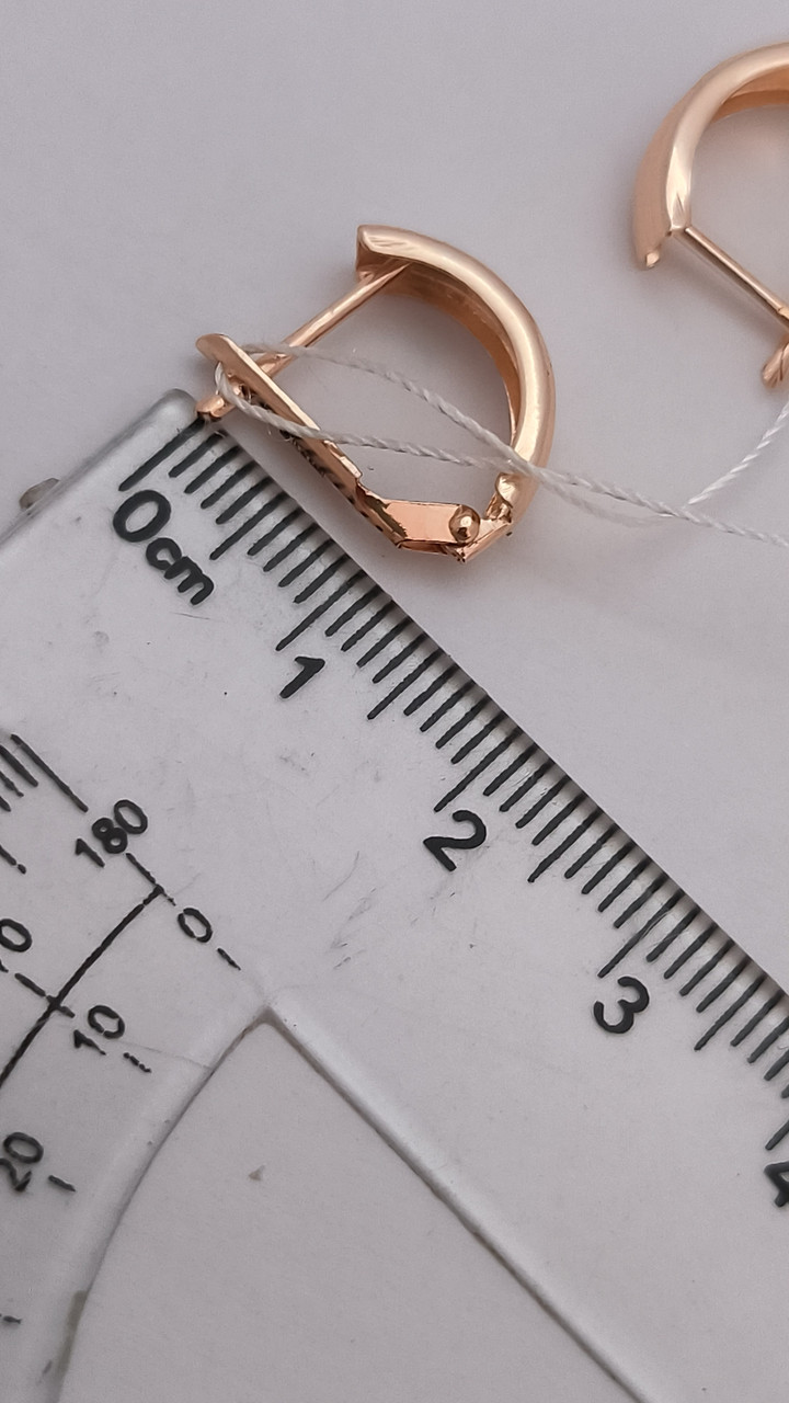 Золоті сережки 585 проби - Зображення 3