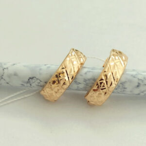 Золоті сережки без вставок